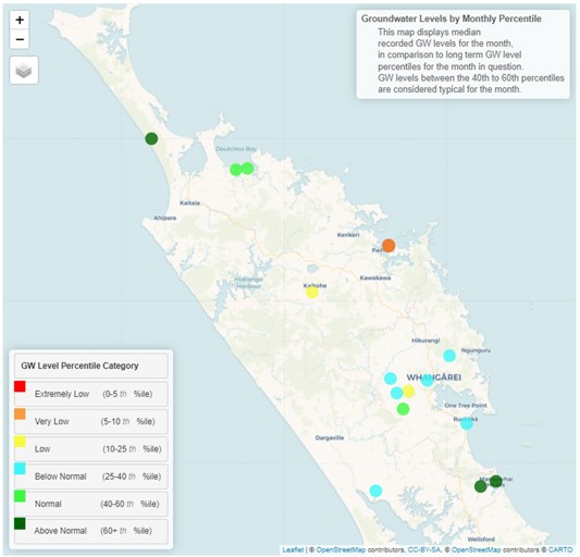 Groundwater Levels For April 2024