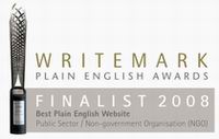 2008 Finalist Best Plain English Website: public sector - go to Plain English Awards website.