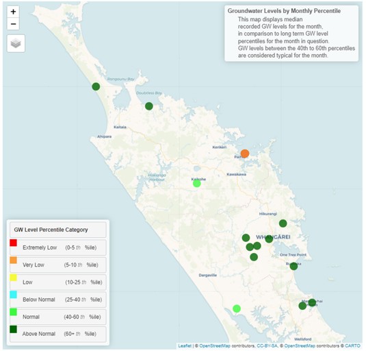 Groundwater Levels For January 2024