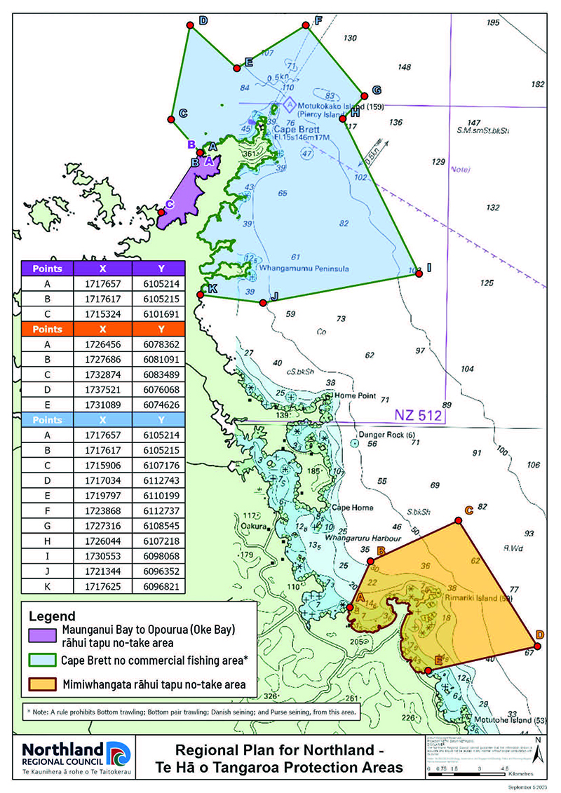 Open a PDF version of the Regional Plan for Northland - Te Hā o Tangaroa Protection Area map.