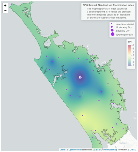 3 Month SPI  Standardised Precipitation Index  Map For April June 2023