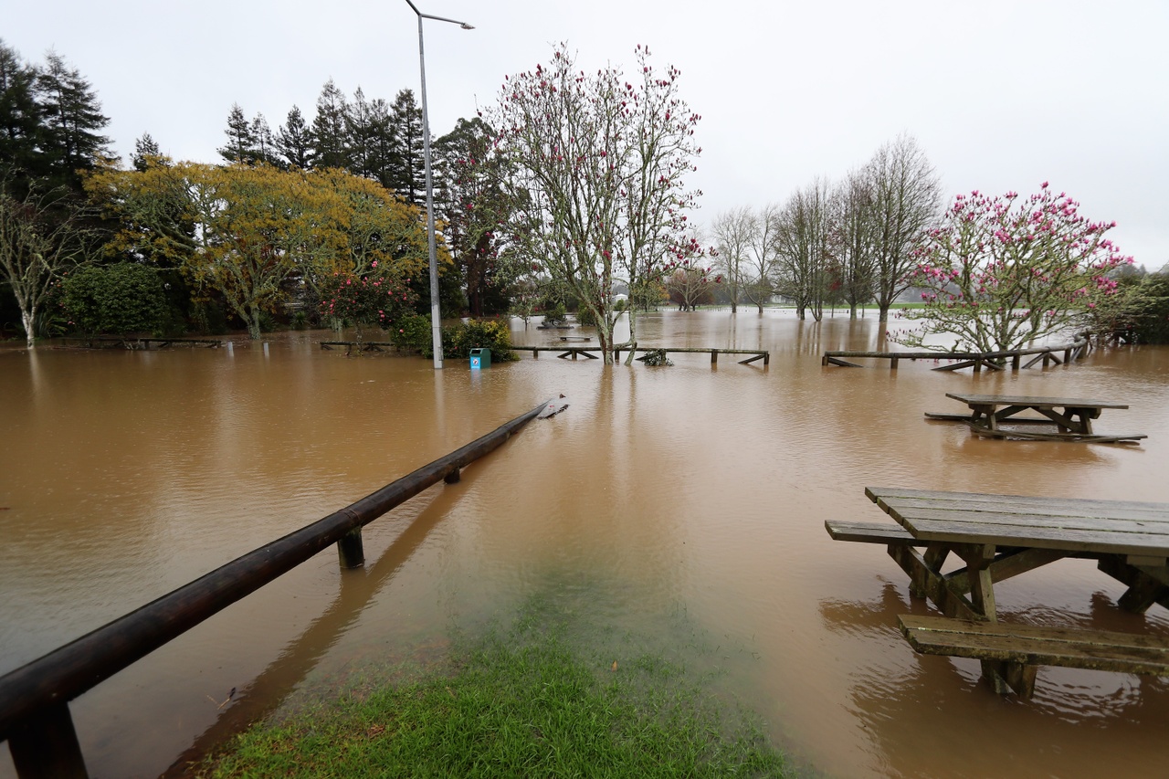 Flooded park.