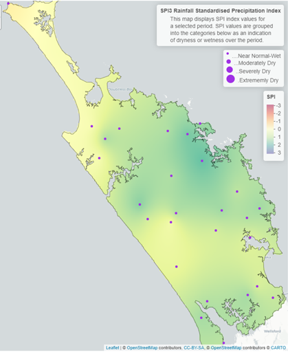 SPI 3 Rainfall