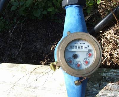 Water meter.