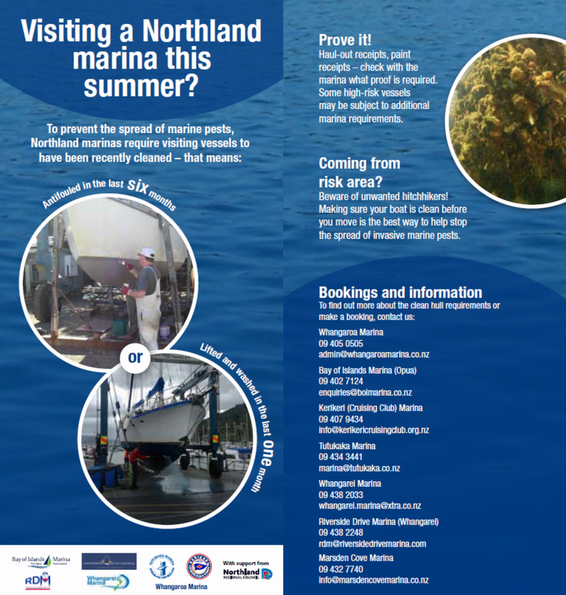 Biosecurity - Marinas poster.