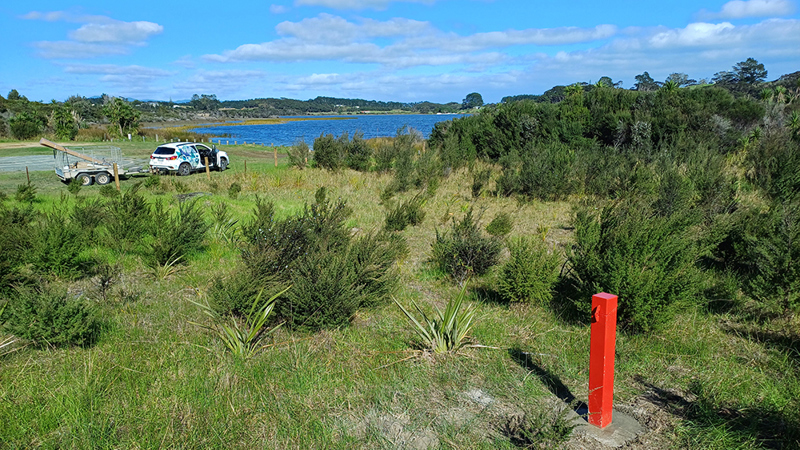 One of the new boreholes at Lake Ngātu
