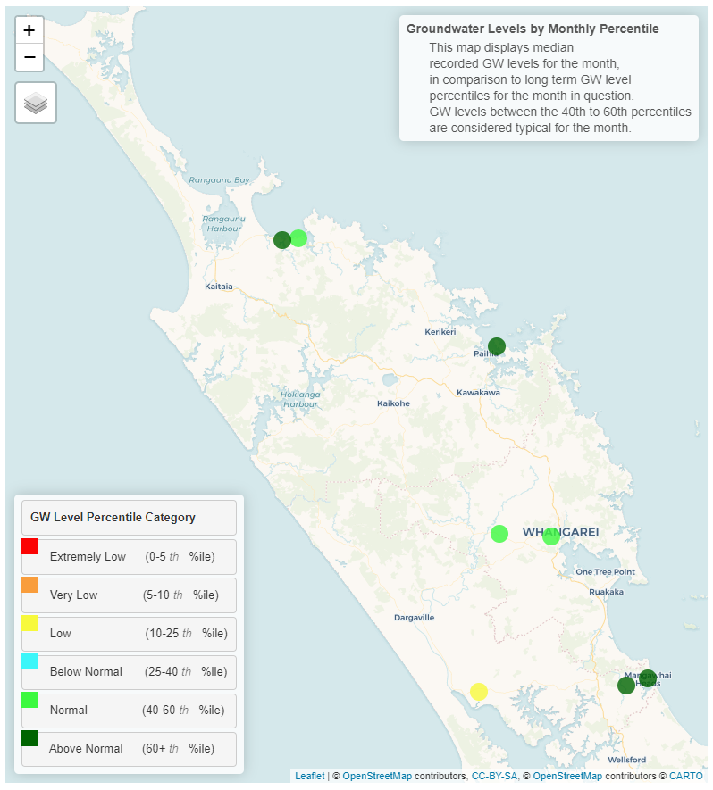 Groundwater map for September 2022.