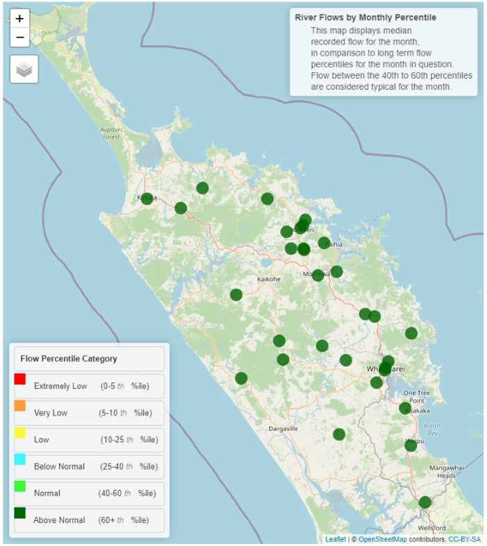 River Flow map November 2021.