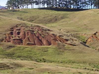 An example of a type of erosion targeted by the Soil Conservation Project.