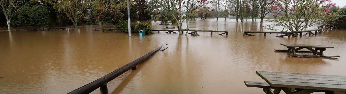 Flooded park.