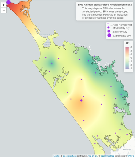 3 Month SPI Map July 2022