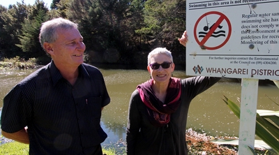 Councillor Paul Dimery and Lorna Douglas.