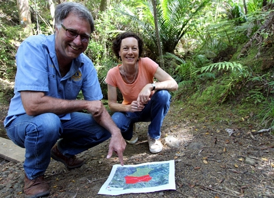 Tangihua Lions Lodge Trust chairman Gerald Mannion and regional council Kaipara constituency representative Penny Smart. 