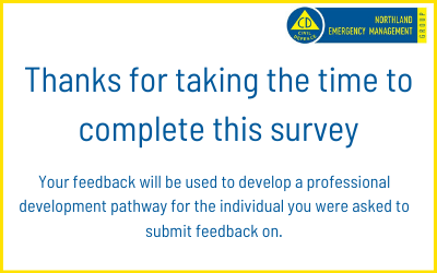 CD leadership survey thank you message