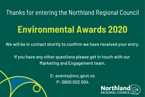 Thanks for entering the Environmental Awards 2020.
